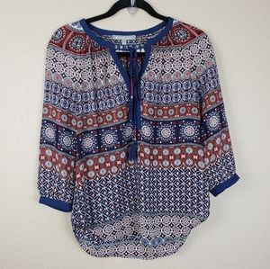 Daniel Rainn V-Neck Boho Top